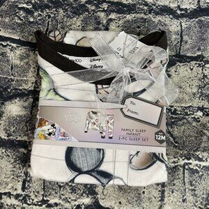 Disney Infant 12 Month 100 Years Character Mash Up Matching Family 2pc Pajama